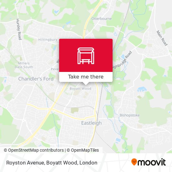 Royston Avenue, Boyatt Wood map