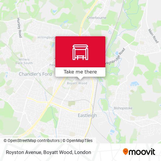 Royston Avenue, Boyatt Wood map