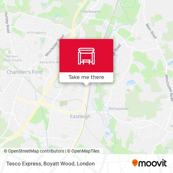 Tesco Express, Boyatt Wood map