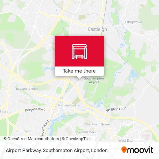 Airport Parkway, Southampton Airport map