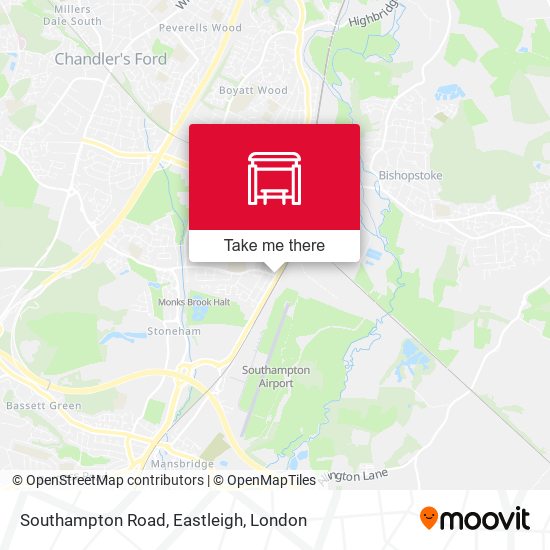 Southampton Road, Eastleigh map