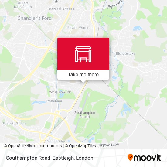 Southampton Road, Eastleigh map