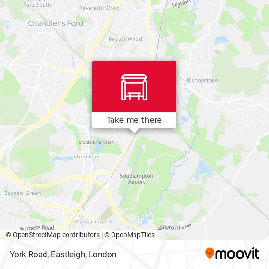 York Road, Eastleigh map
