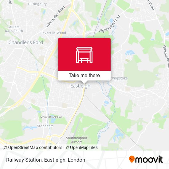 Railway Station, Eastleigh map