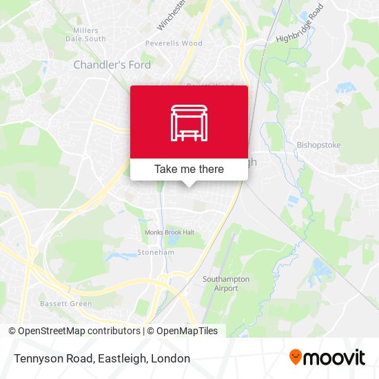 Tennyson Road, Eastleigh map