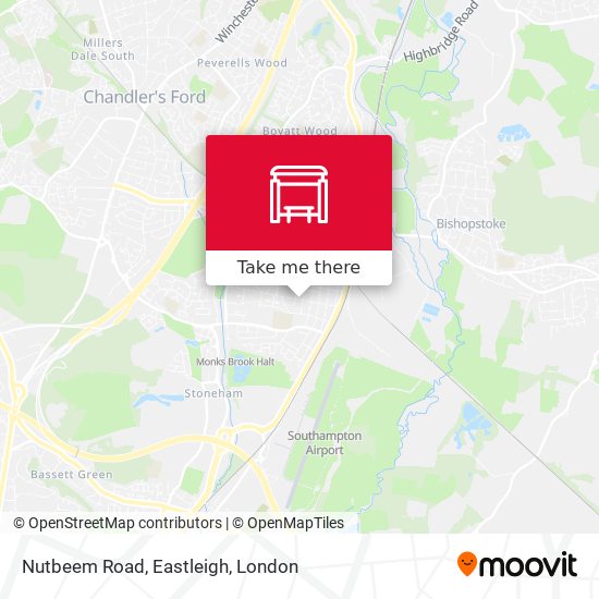 Nutbeem Road, Eastleigh map