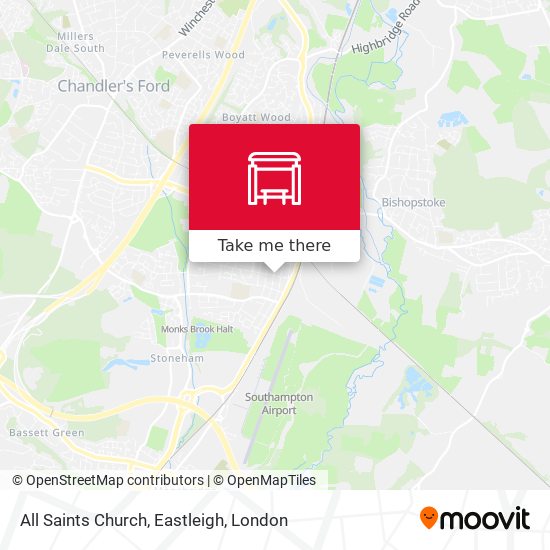 All Saints Church, Eastleigh map