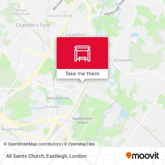 All Saints Church, Eastleigh map