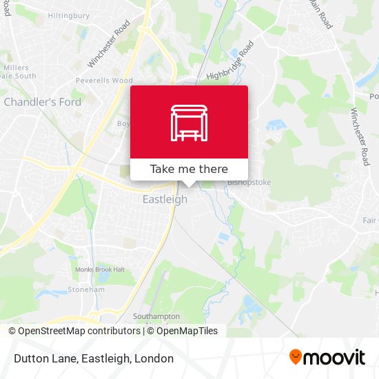 Dutton Lane, Eastleigh map