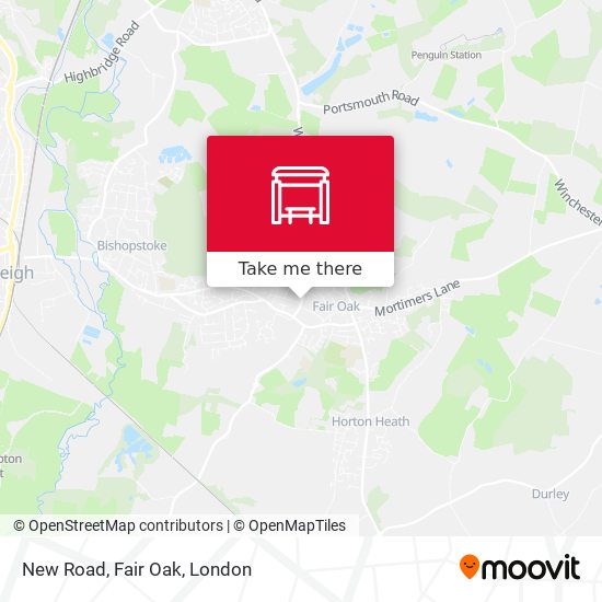 New Road, Fair Oak map