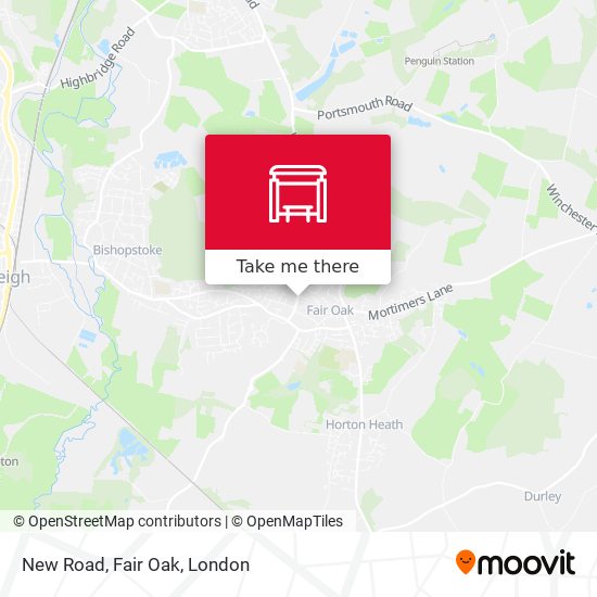 New Road, Fair Oak map