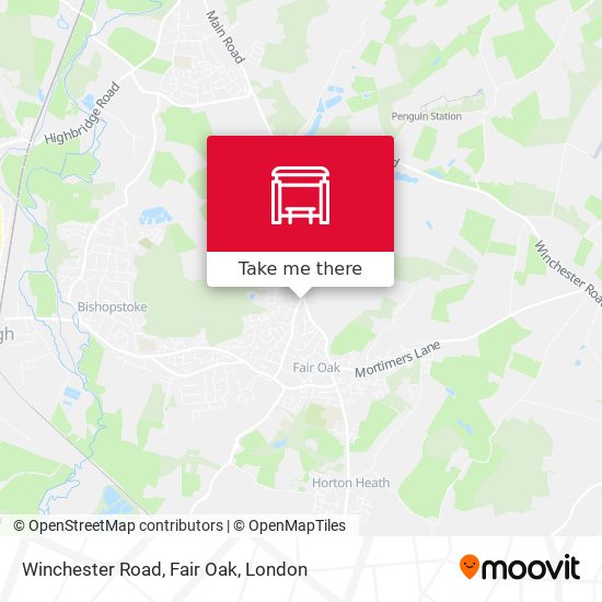 Winchester Road, Fair Oak map