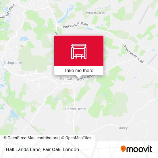 Hall Lands Lane, Fair Oak map