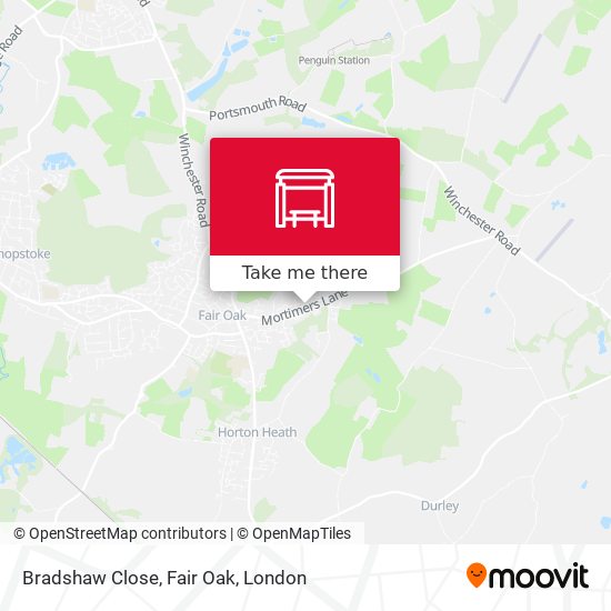 Bradshaw Close, Fair Oak map
