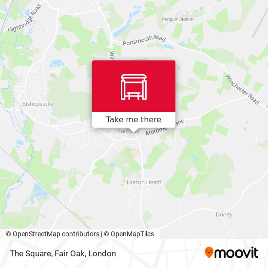 The Square, Fair Oak map
