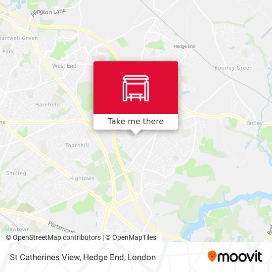 St Catherines View, Hedge End map