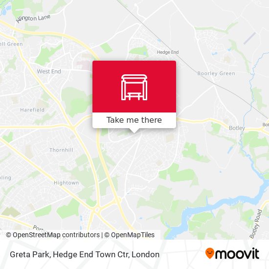 Greta Park, Hedge End Town Ctr map