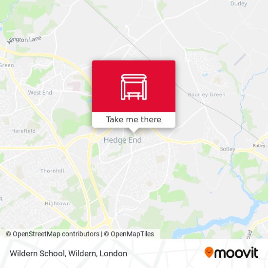 Wildern School, Wildern map