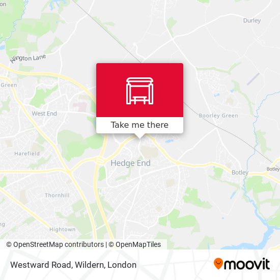 Westward Road, Wildern map