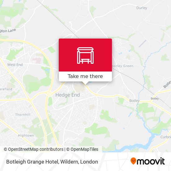 Botleigh Grange Hotel, Wildern map