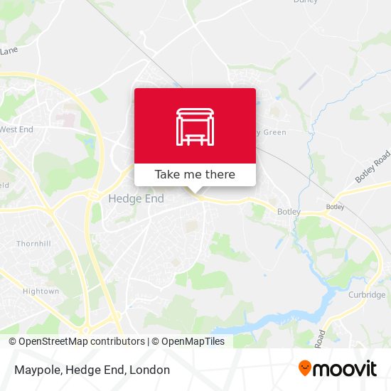 Maypole, Hedge End map