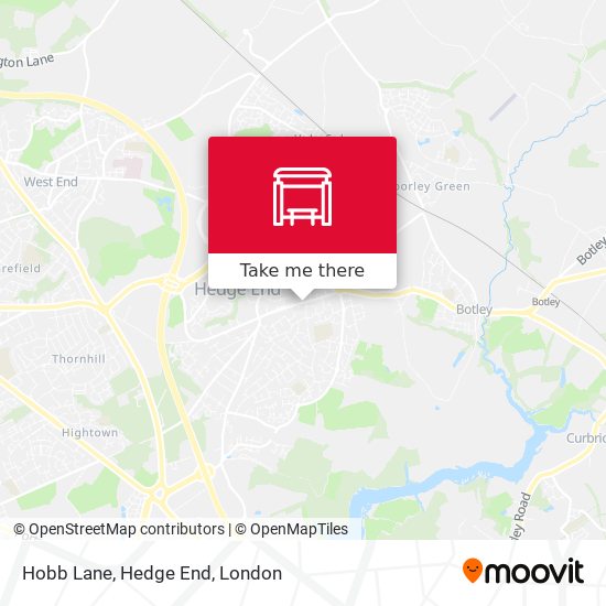 Hobb Lane, Hedge End map
