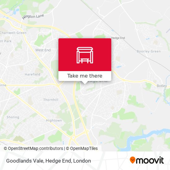 Goodlands Vale, Hedge End map