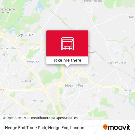 Hedge End Trade Park, Hedge End map