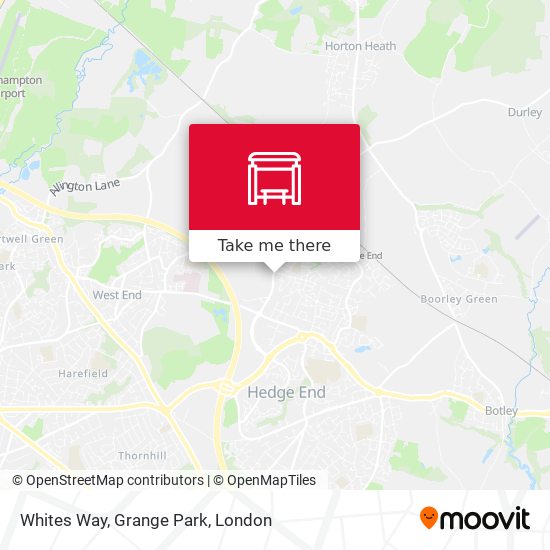 Whites Way, Grange Park map