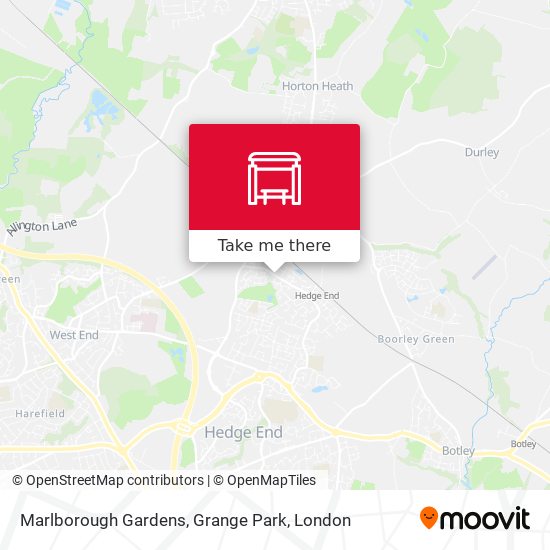 Marlborough Gardens, Grange Park map