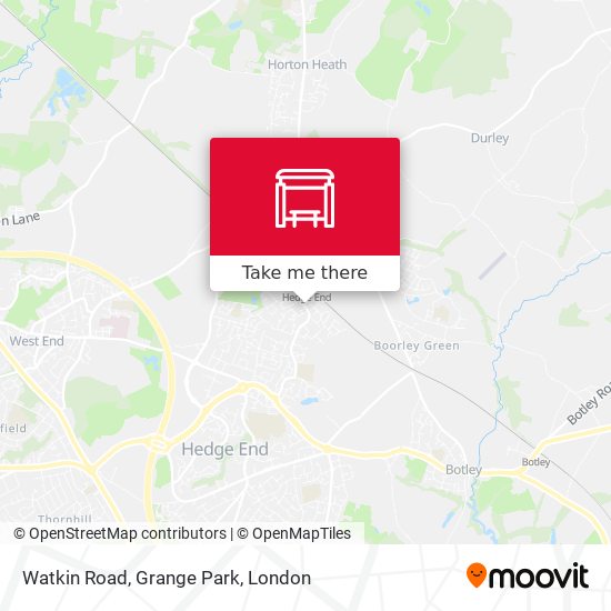 Watkin Road, Grange Park map