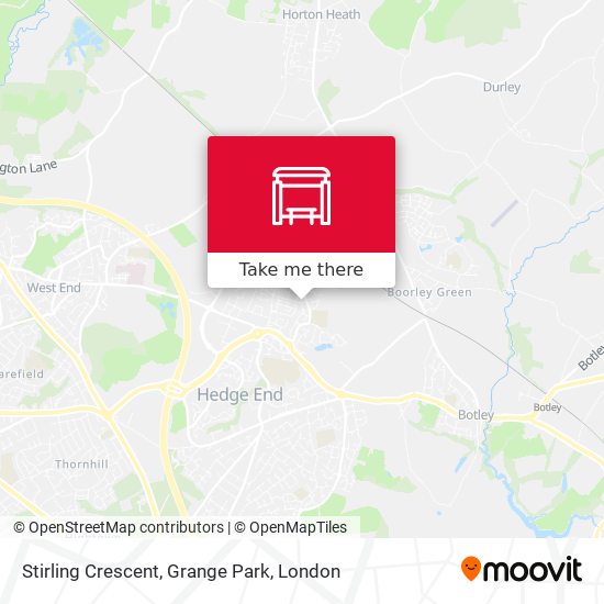 Stirling Crescent, Grange Park map
