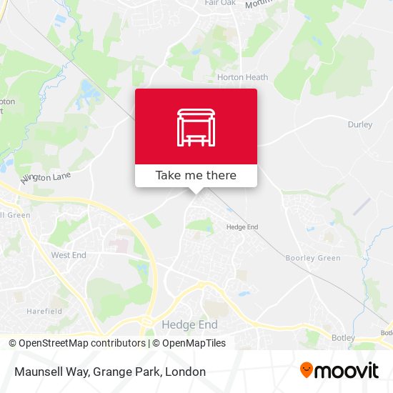 Maunsell Way, Grange Park map