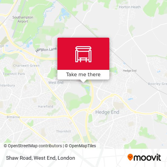 Shaw Road, West End map