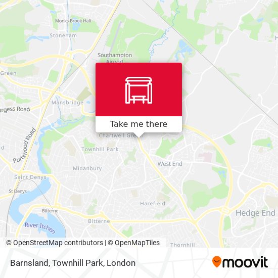 Barnsland, Townhill Park map
