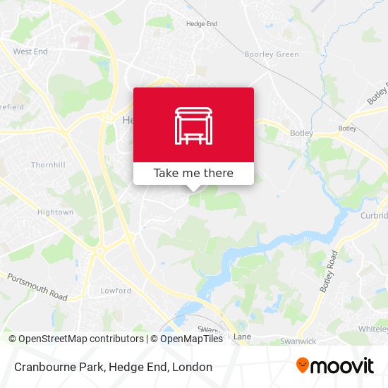 Cranbourne Park, Hedge End map