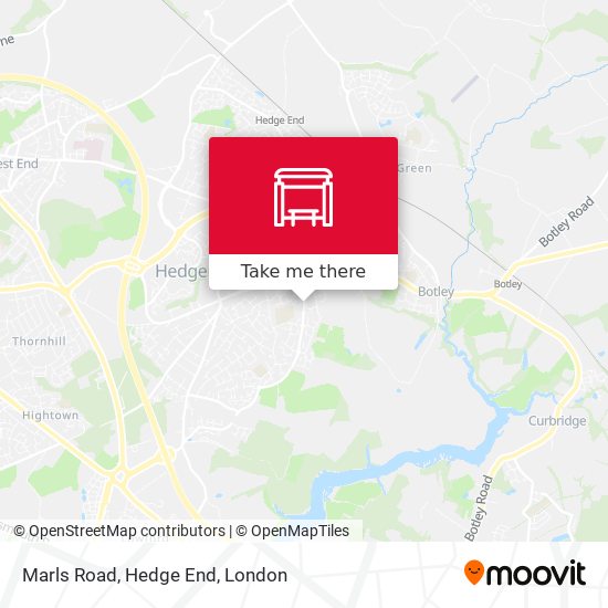 Marls Road, Hedge End map