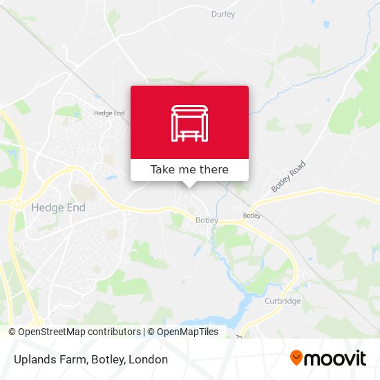 Uplands Farm, Botley map