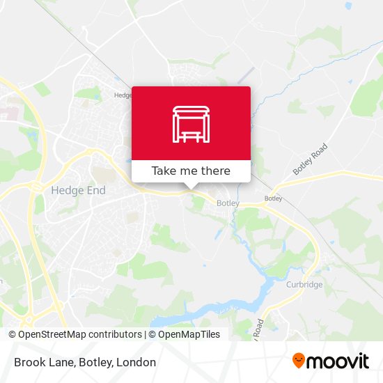 Brook Lane, Botley map