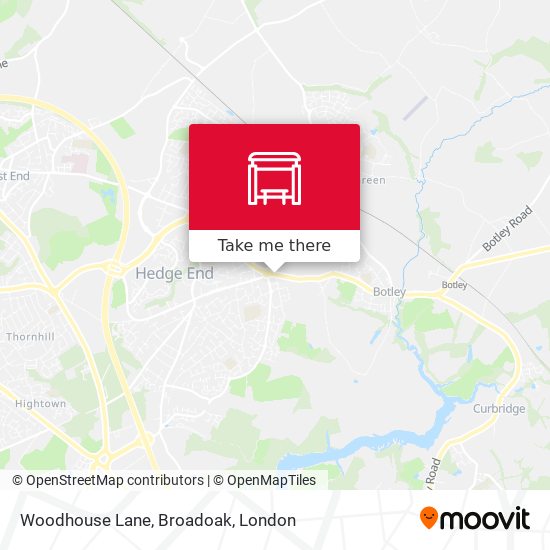 Woodhouse Lane, Broadoak map