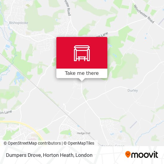 Dumpers Drove, Horton Heath map