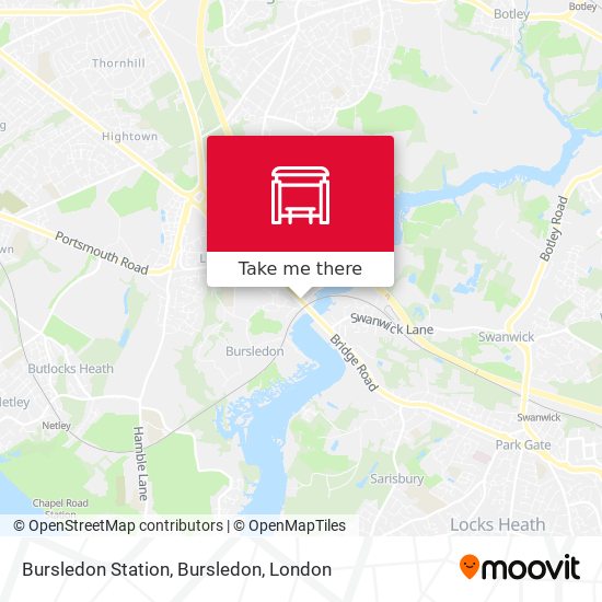 Bursledon Station, Bursledon map
