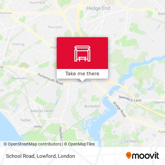 School Road, Lowford map