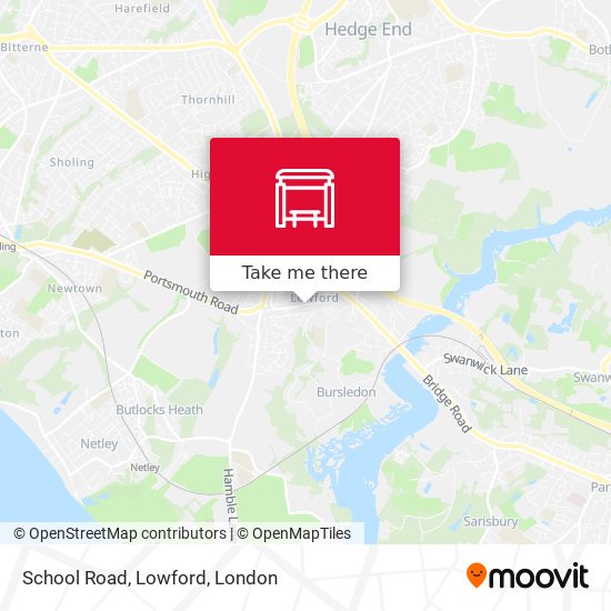 School Road, Lowford map