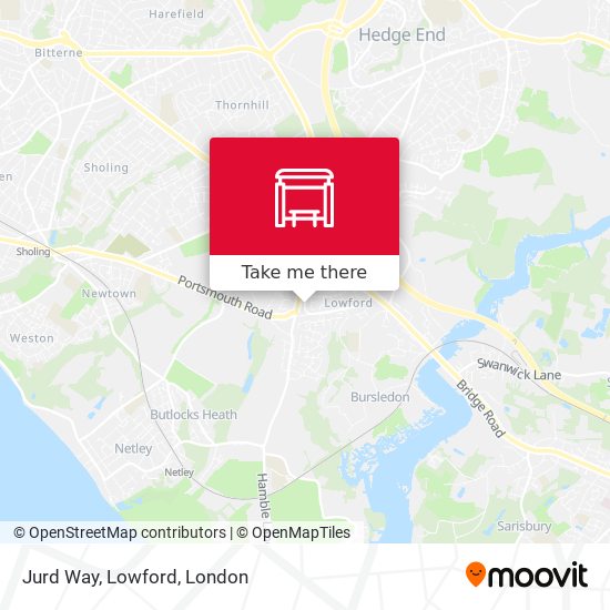 Jurd Way, Lowford map