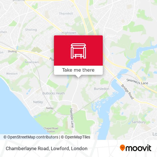 Chamberlayne Road, Lowford map