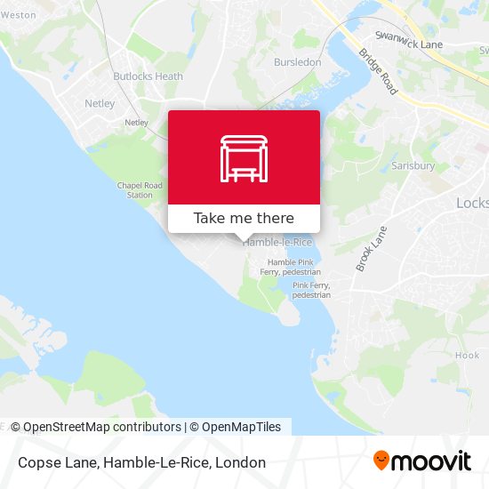 Copse Lane, Hamble-Le-Rice map