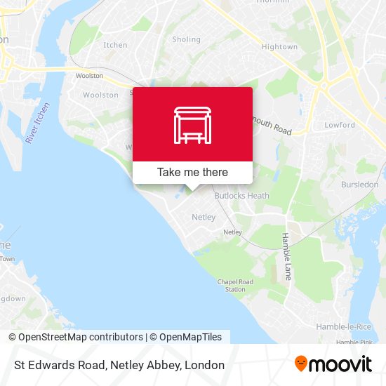 St Edwards Road, Netley Abbey map