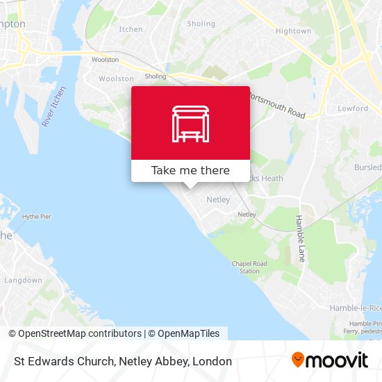 St Edwards Church, Netley Abbey map