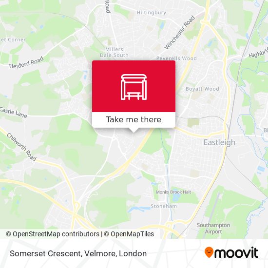 Somerset Crescent, Velmore map